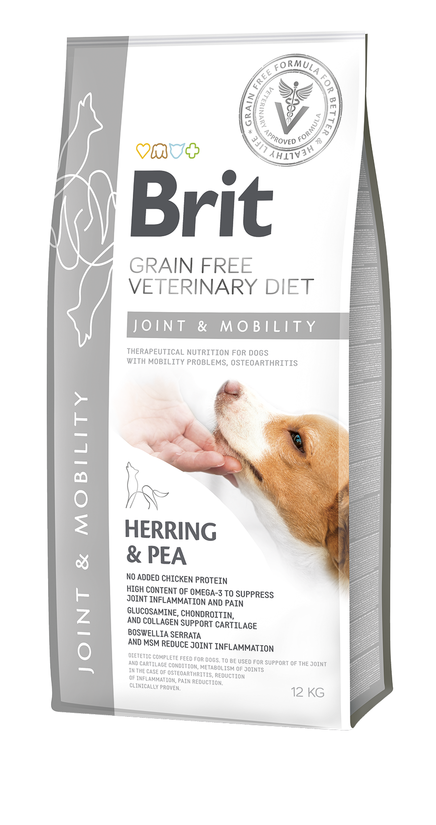 3D Brit VETERINARY DIET DOG joint&mobility 12kg 3D Brit VETERINARY DIET DOG joint&mobility 12kg