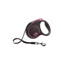 Flexi Black Design Small Pink 5m