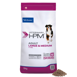 360359 Packshot HPM Adult L M Dog 12kg face