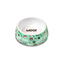 GLEE Μπολ φαγητού και νερού μελαμίνης Woof Ruff S 225ml 85772 GLEE Μπολ φαγητού και νερού μελαμίνης Woof Ruff S 225ml 85772