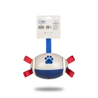 GLEE Rugby Ball Μedium Λευκό/Μπλε1