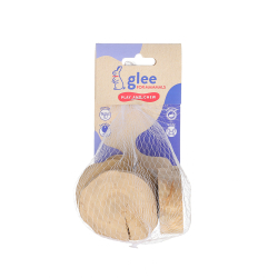 GLEE Coffee Wood Disk Chew 4τμχ 6cm 91302 1