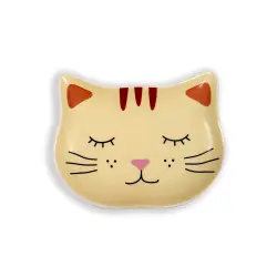GLEE Πιάτο φαγητού Purrr Κεραμικό Μπεζ gb008 GLEE Πιάτο φαγητού Purrr Κεραμικό Μπεζ gb008