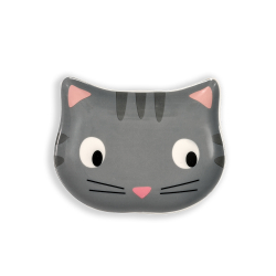 GLEE Πιάτο Φαγητού Kitty Κεραμικό Γκρι gb009 GLEE Πιάτο Φαγητού Kitty Κεραμικό Γκρι gb009