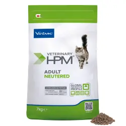 363042 Packshot HPM Adult Neutered Cat 7kg face Virbac Veterinary HPM Adult Neutered Cat 7kg – Ξηρά Τροφή για Στειρωμένες Ενήλικες Γάτες