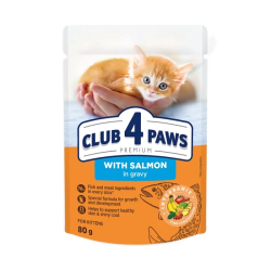 CLUB 4 PAWS Kitten σε σάλτσα 80gr 86C110 1 CLUB 4 PAWS Kitten σε σάλτσα 80gr 86C110 1