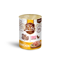 FISI Fillet Kitten Υγρή τροφή σε ζελέ για Γατάκια Κοτόπουλο 12x400gr fs600