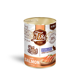 FISI Fillet Cat Adult Σολομός σε ζελέ Sterilized 12x400gr fs605 FISI Fillet Cat Adult Σολομός σε ζελέ Sterilized 12x400gr fs605