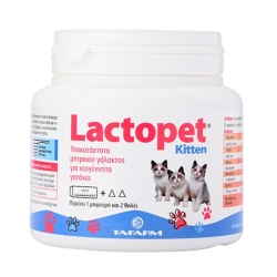 Lactopet kitten 200gr + 1 μπιμπερό + 2 θηλές Lactopet kitten 200gr + 1 μπιμπερό + 2 θηλές